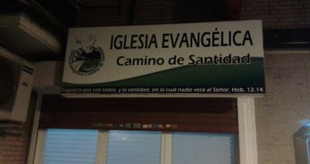 Letrero Camino de Santidad